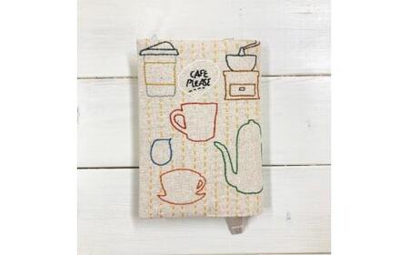 ブックカバー(文庫本サイズ　カフェ柄)&焼菓子セット