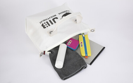 ファスナートートM(ホワイト)