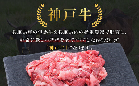 <お試し用> 神戸牛切り落とし 400g(200g×2P) 神戸牛