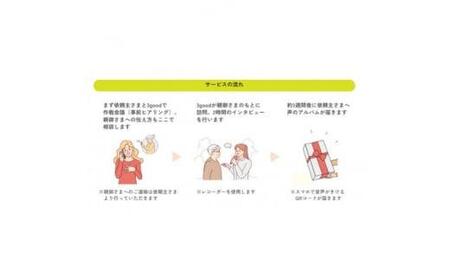 親に”記憶をたどる”会話時間をプレゼント・幸福感の生まれるインタビューサービス「声のアルバム」