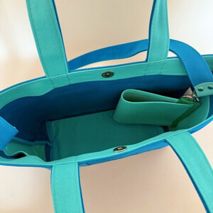 NUNUTOTO ブルー×ラムネ Mサイズ ショルダーストラップ&ペットボトルホルダーセット