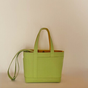 NUNUTOTO ライム×マスタード Mサイズ ショルダーストラップ&ペットボトルホルダーセット