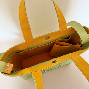 NUNUTOTO ライム×マスタード Mサイズ ショルダーストラップ&ペットボトルホルダーセット