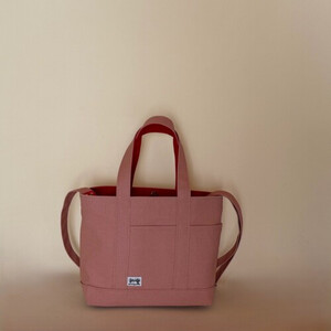 NUNUTOTO スモーキーピンク×チェリーピンク M ショルダーストラップ&ペットボトルホルダーセット