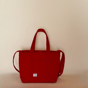 NUNUTOTO レッド×バーミリオン Mサイズ ショルダーストラップ&ペットボトルホルダーセット