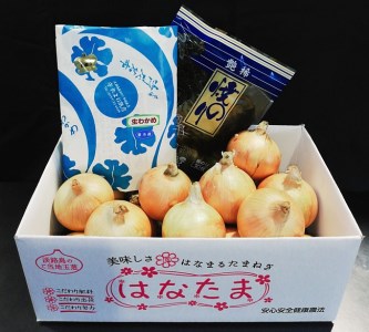 CY02◇淡路島玉葱「はなたま」と生わかめ焼きのり詰め合わせ