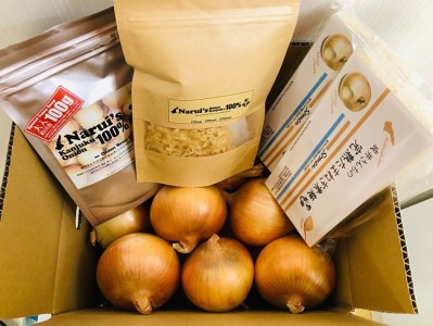 O-11◇成井さんちの完熟たまねぎ5kgと、素麺・スープセット