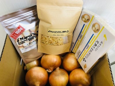 O-12◇成井さんちの完熟たまねぎ5kgと、うどん・スープセット
