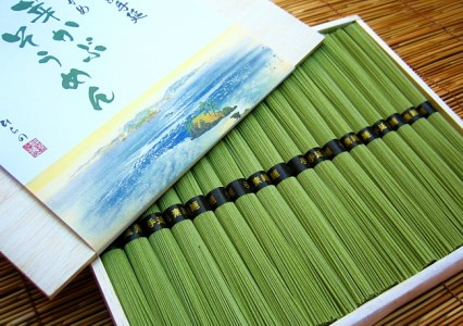 EJ07◇手延べ鳴門わかめ芽かぶそうめん 18束木箱入り