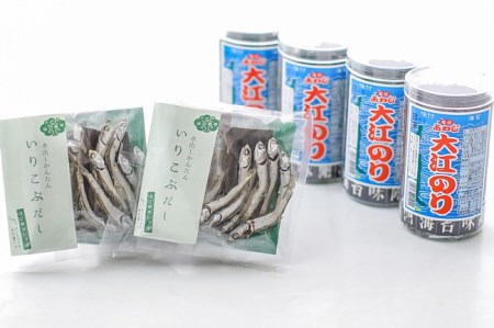 AB04◇いりこぶだしと、あわじ大江のり(味付のり)のセット