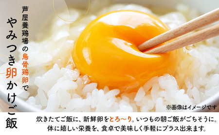 兵庫県芦屋産 放飼い烏骨鶏の有精卵『ラン・デリッチ』 | 6個入 卵 たまご 烏骨鶏 新鮮 産直 卵詰め合わせ 卵セット 高級卵 玉子 放飼い