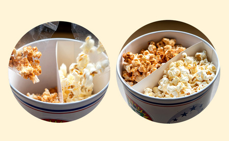 みんなでつまめるワクワク おうちでシネマサイズポップコーン(しお味