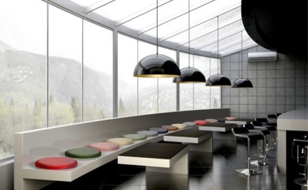 畳クッション　igusa-monoマカロン 雑貨 日用品 インテリア 手作り  03 漆黒