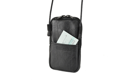 豊岡産鞄 ネックポーチ(16450-01)黒 / かばん カバン 鞄 バッグ