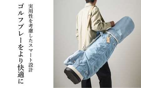 木の庄帆布 KinoshoTRANSIT KHG22-CPB02W カートバッグ パイプキャディバッグ(セメントグレー)