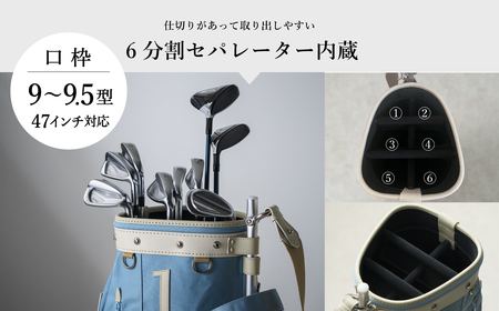 木の庄帆布 KinoshoTRANSIT KHG22-CPB02W カートバッグ パイプキャディバッグ(セメントグレー)