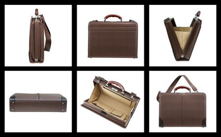 豊岡鞄 YOUTA リザード 3Direction YKM7 チョコ