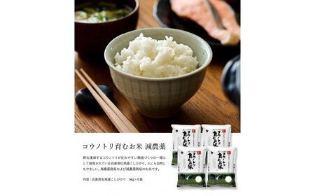 令和7年産　新米 減農薬 米 特別栽培米 20kg コウノトリ育むお米 但馬産 こしひかり 兵庫県産(5kg×4袋)（94-004）減農薬 お米 20キロ 精米 白米 コウノトリ米 コシヒカリ 新米 コメ こめ ご飯 ライス 減農薬米