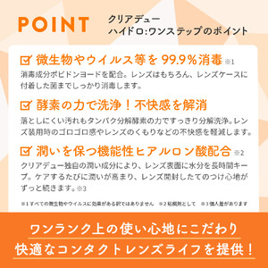 【ふるなびWEEK対象】コンタクト洗浄 オフテクス クリアデュー ハイドロ ワンステップ 4箱 コンタクト 洗浄液 保存液 すすぎ液 ソフトコンタクトレンズ用 ケア用品〈1本あたり : 28日分 / 360ml / 28錠 〉4ヶ月分 レンズケース付き FN-Limited-PR