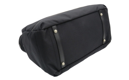 エコステップボストンバッグ (No.1599-01) ブラック / 木和田 ボストンバッグ 軽量 撥水 ポリエステル ポケット ショルダーベルト付き 高級 かばん カバン バッグ 鞄 手作り メンズ レディース 日本製