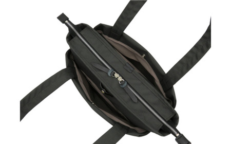 エコステップ肩掛けトート (No.4005-03) チャコールグレー / 木和田 トートバッグ 軽量 撥水 ポリエステル ポケット 高級 かばん カバン バッグ 鞄 手作り メンズ レディース 日本製