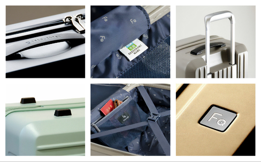 スーツケース FREQUENTER LIEVE リエーヴェ 4輪キャリー 57cm (1-252)・グレージュ / 軽量  静か バランス TAS 鍵不要 ダイヤル式 機内持ち込み タイヤ交換 フリクエンター エンドー鞄株式会社