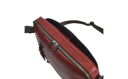 豊岡鞄 ブルーム 横ショルダー(アカ)