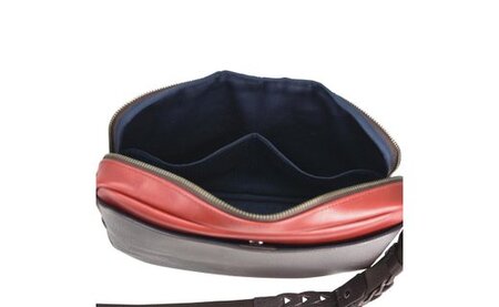 豊岡鞄 ブルーム 横ショルダー(アカ)