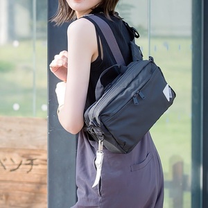 豊岡鞄　CIE WEATHER BODYBAG with MARKET BAG（071954）ブラック