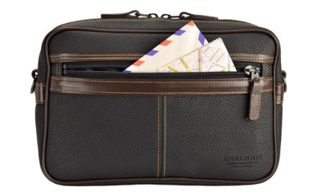 ブレリアス横型取っ手無ショルダー（16430-01）　クロ