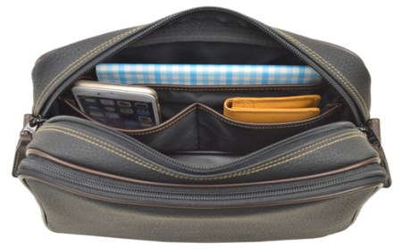 ブレリアス横型取っ手無ショルダー（16430-01）　クロ