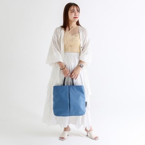 ふるさと納税 豊岡市 豊岡鞄 For The Blue Fly tote Oブルー-