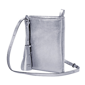 豊岡鞄 Shokolatt ショルダーポーチ 2層式 大 シルバー