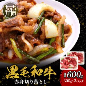 【肉のまち かこがわ】黒毛和牛 赤身切り落とし スライス300g×2 《 黒毛和牛 和牛 牛肉 赤身 お肉 切り落とし 》【2401A00620】