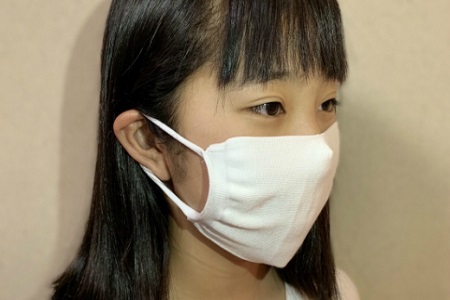 【こども用】抗菌糸使用のひんやりマスク6枚セット《マスク 子供用 小さめ ナイロン 接触冷感 小中学生用》