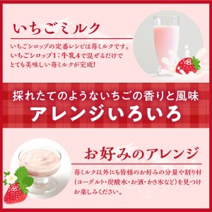 いちご果肉入りシロップ3本セット【いちごミルクの素】〈おすすめ 人気