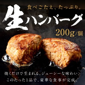 ＼お歳暮ギフト対象品／【食べ応えたっぷり！】自家製生ハンバーグ200g×12個《 惣菜 ハンバーグ 肉 小分け 簡単調理 冷凍 焼くだけ 人気 送料無料 加古川市 グルメ 自家製 牛ミンチ おすすめ プレゼント お取り寄せ 》【2302L09916】