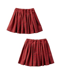 【ファミリア】110cm XF 赤系 スカート（240382）