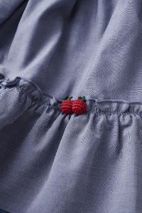 【ファミリア】100cm XF 赤系 リバーシブルスカート（240482）