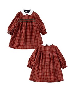 【ファミリア】100cm XF 赤系 ワンピース(240391)