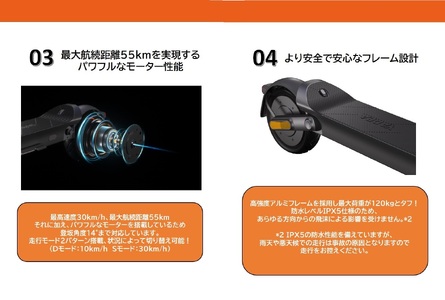 【一般原付モデル】公道走行が可能な電動キックボード YDX2【ハセガワモビリティ×YADEA】（500-5）