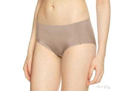レディース【Smoon】シームレスショーツ1枚(05-2) Lサイズ・BE