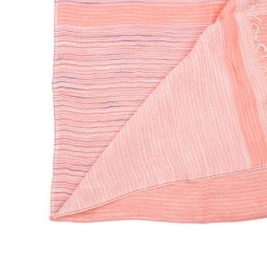 【播州織ダブルフェイスコットンストール】SAMON PINK    44-15