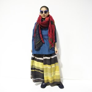 【tamaki niime・イッテンモノ】wool roots shawl BIG（74-1）