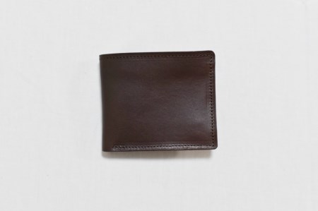 【horii.】ベーシックウォレット (ダークブラウン) ～鞄職人が手掛ける～  (44-39)