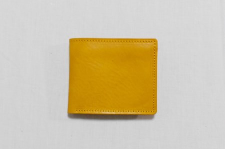 【horii.】ベーシックウォレット (イエロー) ～鞄職人が手掛ける～  (44-39)