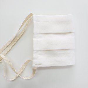 洗えるマスク　KASHIホワイト  【ＰＯＬＳ】 播州織(07-9)