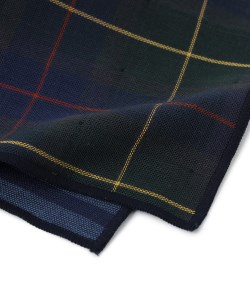 播州染で播州織 トリプルガーゼ ハンカチ2枚組(06-23) レッド&ブルー