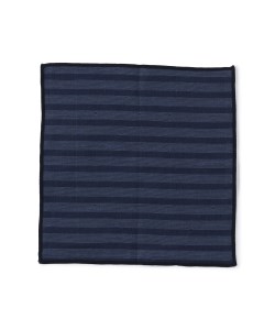 播州染で播州織　　トリプルガーゼ　ハンカチ２枚組（06-23）ブルー