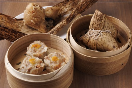 【点心2種】台湾ちまき(3個)&シュウマイ(4個) 手づくりセット ~地元で大人気の「笑仁。」の逸品~(10-102)